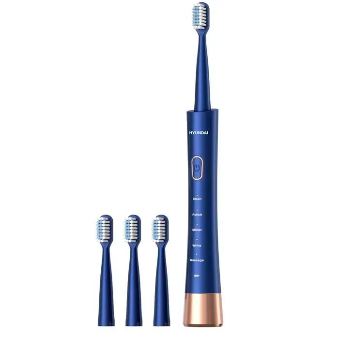DAM Brosse à dents électrique sonique 31.000rpm. 6 modes. Corps étanche IPX8. 3x3x20 Cm. Couleur : Bleu Foncé