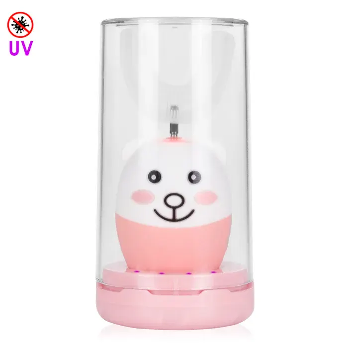 DAM Brosse à dents enfant ET08 en forme de U électrique sonic. Avec base de chargement cloche et lumière stérilisante.