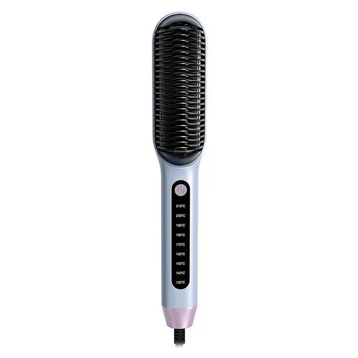 DAM Brosse lissante avec ions négatifs et 30W. 9 niveaux de chaleur de 130C à 210C. 380x360x2540 cm. Couleur : Bleu clair