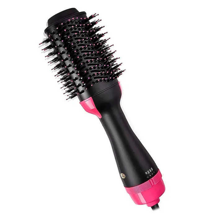 DAM Brosse sèche-cheveux 4 en 1. avec 3 niveaux de chaleur. 33x85x105 cm. Couleur : Fuchsia