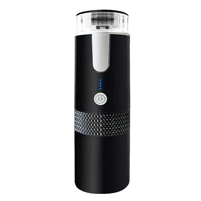 DAM Machine à café à capsules portable avec réservoir de 170 ml batterie rechargeable de 1200mAh et chauffe-eau électrique. — coloris Noir