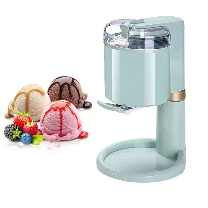 DAM Machine automatique de glaces aux fruits de 20W 220-240V avec capacité de 8 cornets. 20x275x395 cm. Couleur: Bleu Clair