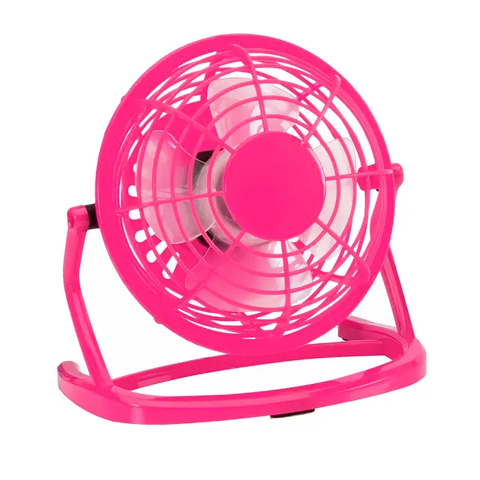 DAM Mini Ventilateur Connexion USB 14.90x14.00x9.50 Cm. Couleur: Fuchsia