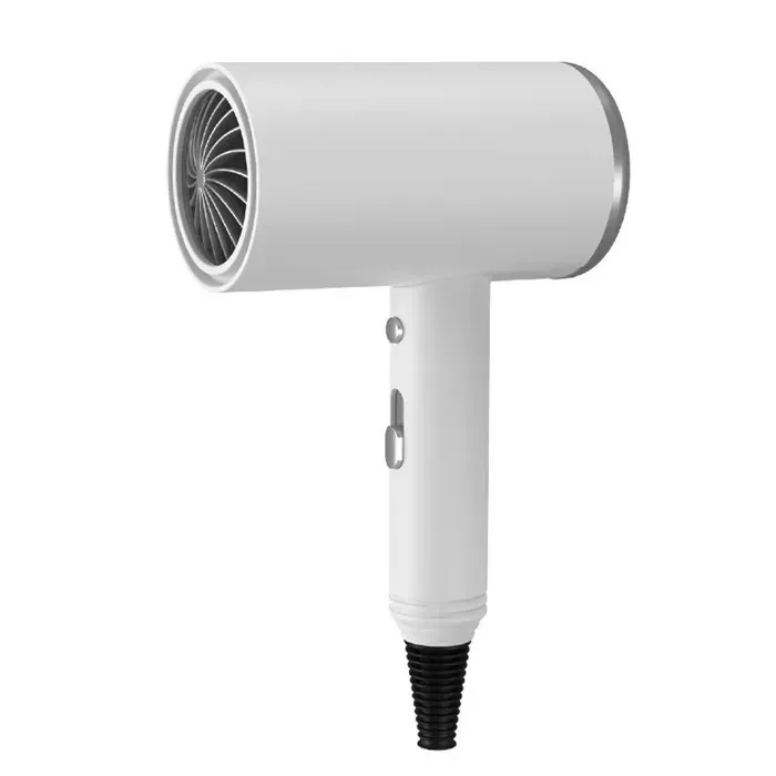 DAM Sèche-cheveux avec ions négatifs 1000W de puissance 3 niveaux de température et 2 niveaux de vitesse. 14x75x19 Cm. — coloris Blanc