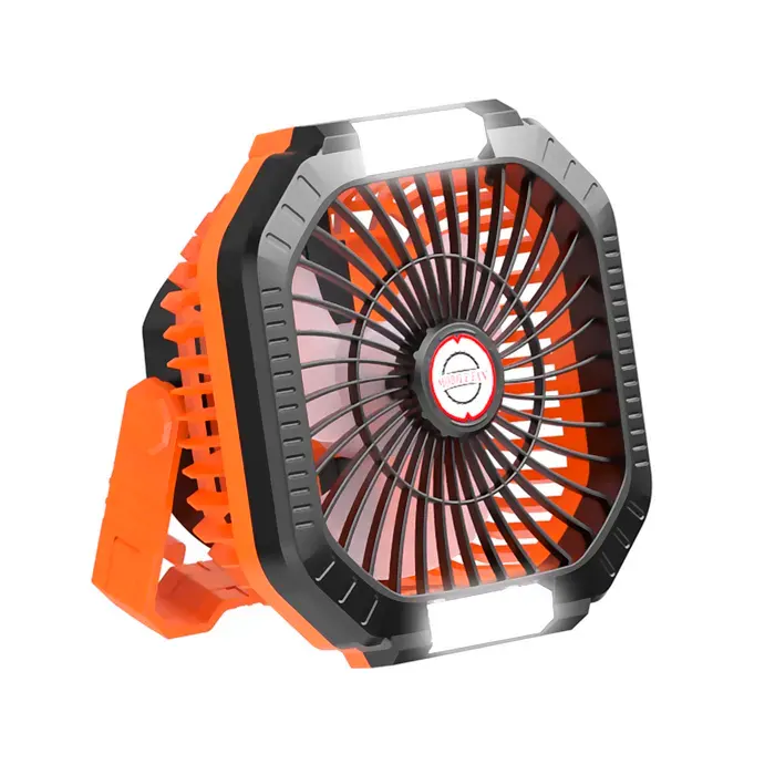 DAM Ventilateur avec moteur sans balais LED avec 16 lumières 4 vitesses 3 niveaux de lumière et 3 minuteurs. Inclus télécommande