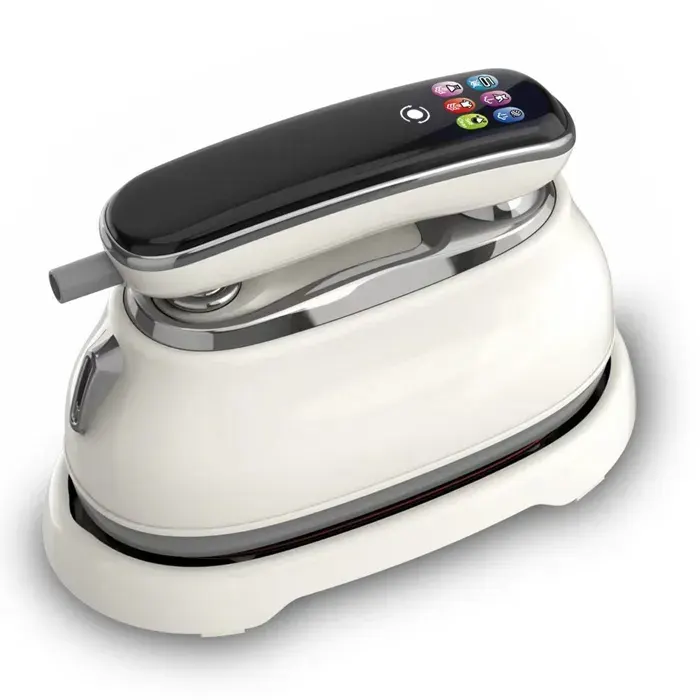 Defroisseur 18 x 13 x 8 cm 1 200 W Blanc Portable Défroissage rapide Jet de vapeur Repassage vertical Anti-brûlure Anti-brûlure