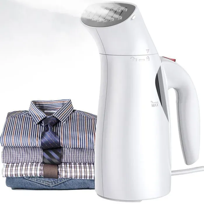 Défroisseur à main 700W Réservoir deau 240ML Cordon 9.2FTChauffage RapideDefroisseur a Main pour Voyage Maison