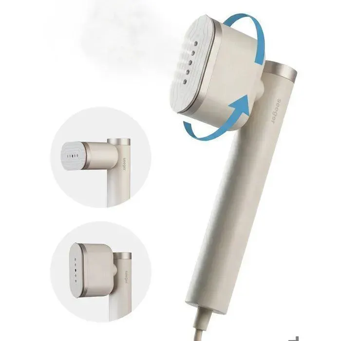Défroisseur à main - SEEGER - SuperSteam - 1200 W - 3 réglages (Low/High/No Steam) - Réservoir 120 ml — coloris Beige