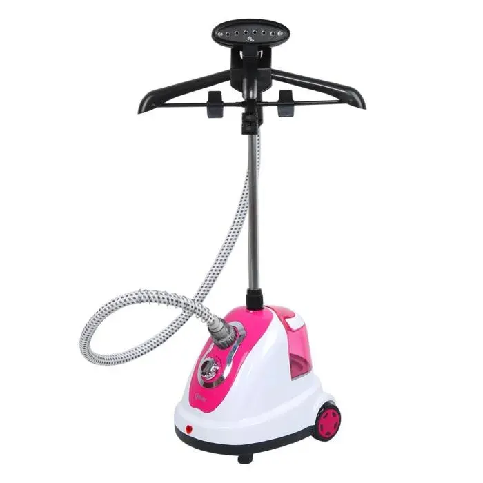 Défroisseur à vapeur domestique simple dutilisation vertical multifonction haute efficacité 1700 W - ERROLVES - Rose - 65-145 CM