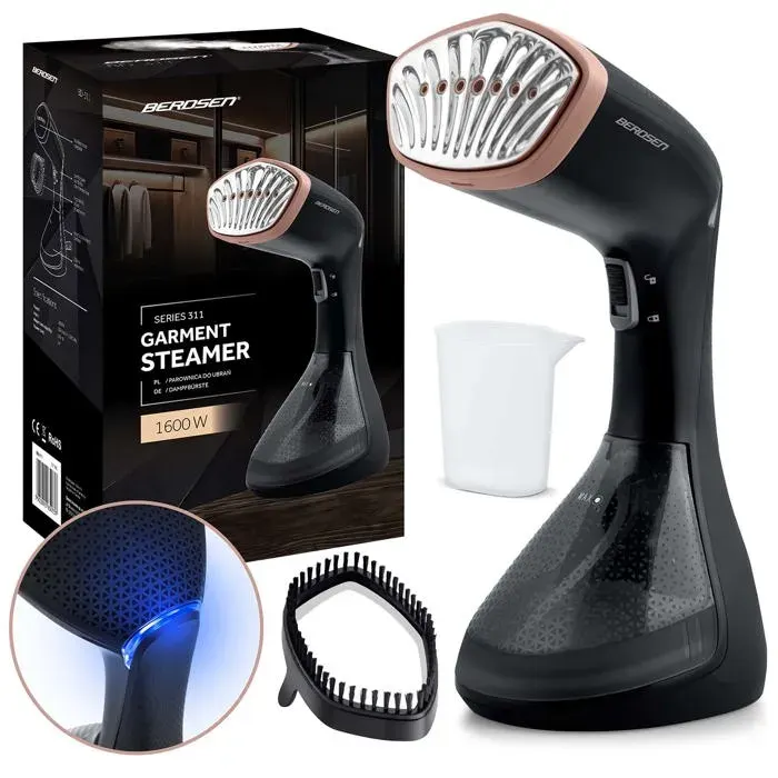 Défroisseur à vêtements - Berdsen - 1600 W - Jet de vapeur 26 g/min - Réservoir 230 ml - Embout à brosse