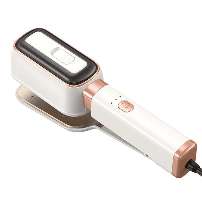 Defroisseur vapeur 1000W contre-plaqué Fer à vapeur rotatif pour une utilisation à sec ou humide Capacité du réservoir deau 60 ml — coloris Blanc