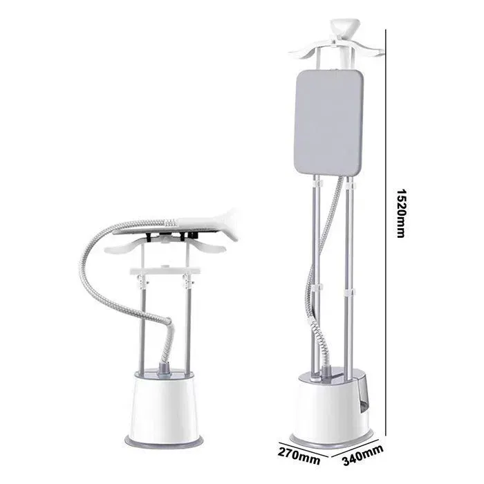 Défroisseur vapeur 2-en-1 – 2000W 2.5L– Vapeur 98°C – Pour vêtements rideaux tissus – Planche intégrée – 220V