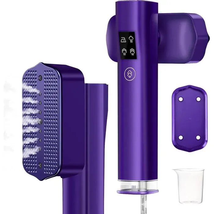 Défroisseur Vapeur de Voyage 2 en 1 Steamer Portable & Fer à Repasser Chauffage Rapide 1200W Defroisseur Vetement avec 100ml