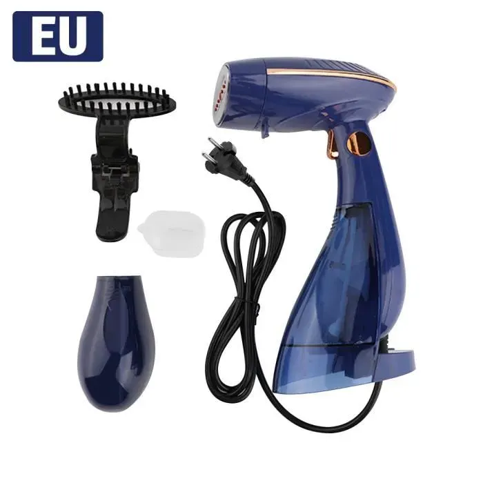 Défroisseur Vapeur de Voyage Portable MOOHOP - 1500W - Réservoir deau 160ML+288ML - Bleu