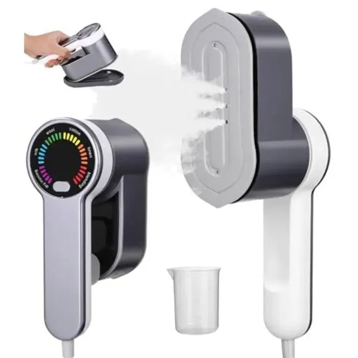 Defroisseur Vapeur Fer à Repasser Vertical 1200W Fer à Repasser Portable Voyage Vapeur Steamer 2 en 1 Mode avec Réservoir 120ml