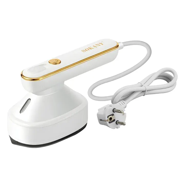 Défroisseur Vapeur Filaire 1200W Haute Performance pour Repassage Facile Sokany Blanc / Doré