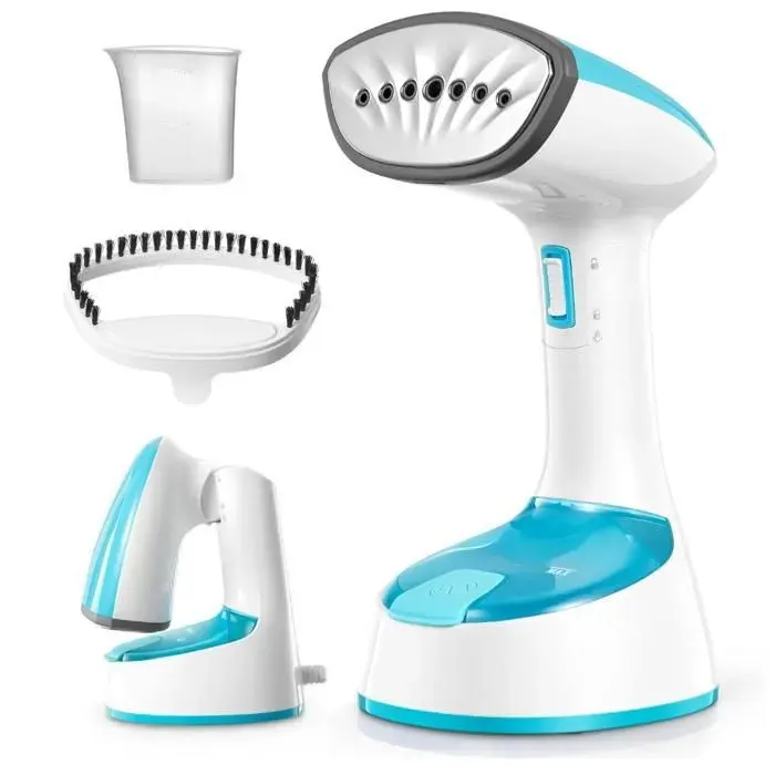 Défroisseur Vapeur Pliable et Portable Fer à Repasser 20 g/min Chauffage Rapide en 25 Secondes Pour la Maison 220V (Bleu Aqua)