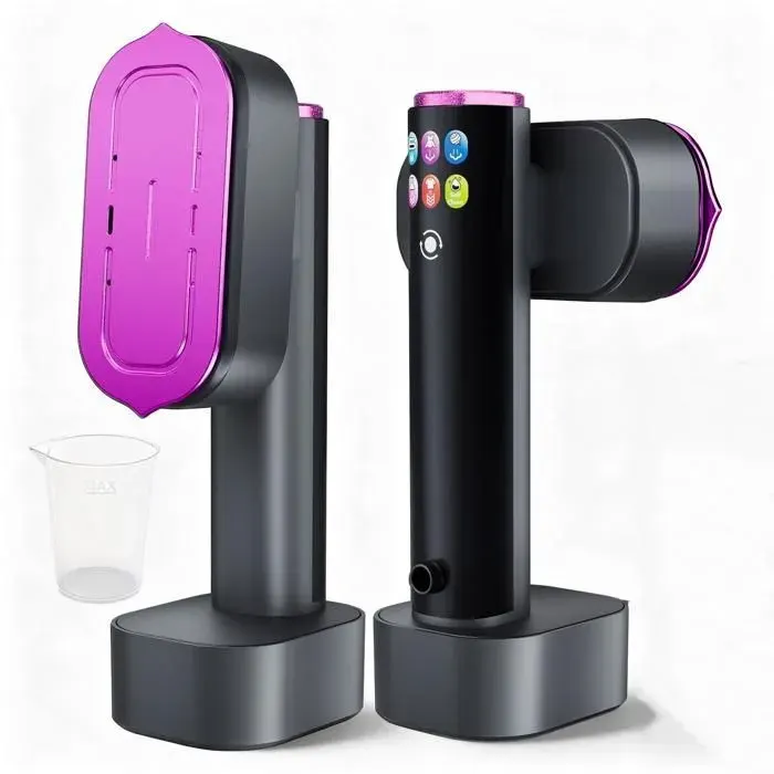 Défroisseur Vapeur Portable 1200W 2-en-1 Fer à Repasser Grand Débit Écran LED