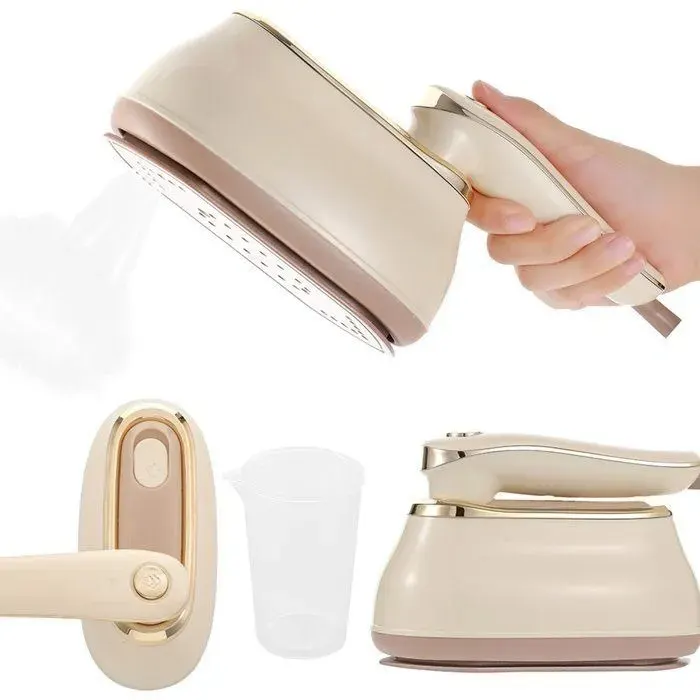 Défroisseur Vapeur Portable 2-en-1 - Velunor - 1200W - Vapeur 180 - Réservoir 170ml - Prêt en 20s - Beige