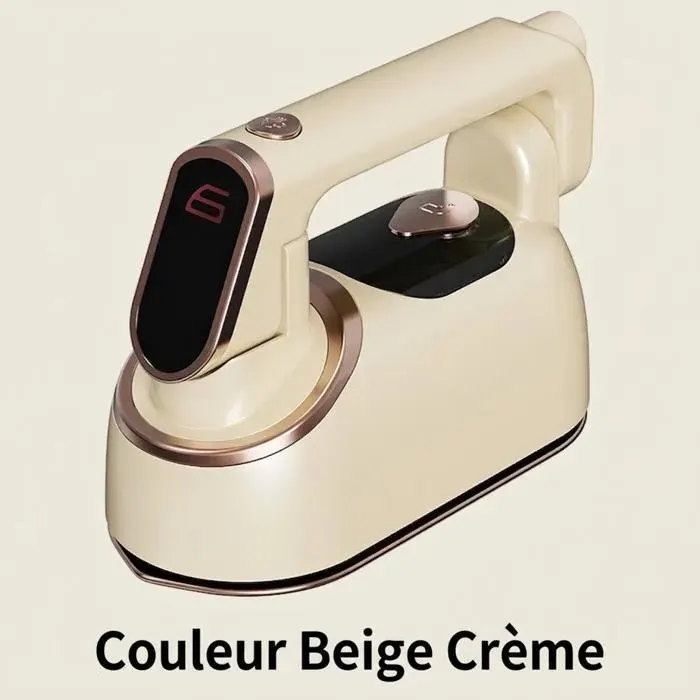 Défroisseur vapeur portatif 1200W préchauffage 25s grand panneau céramique sec/vapeur 140ml