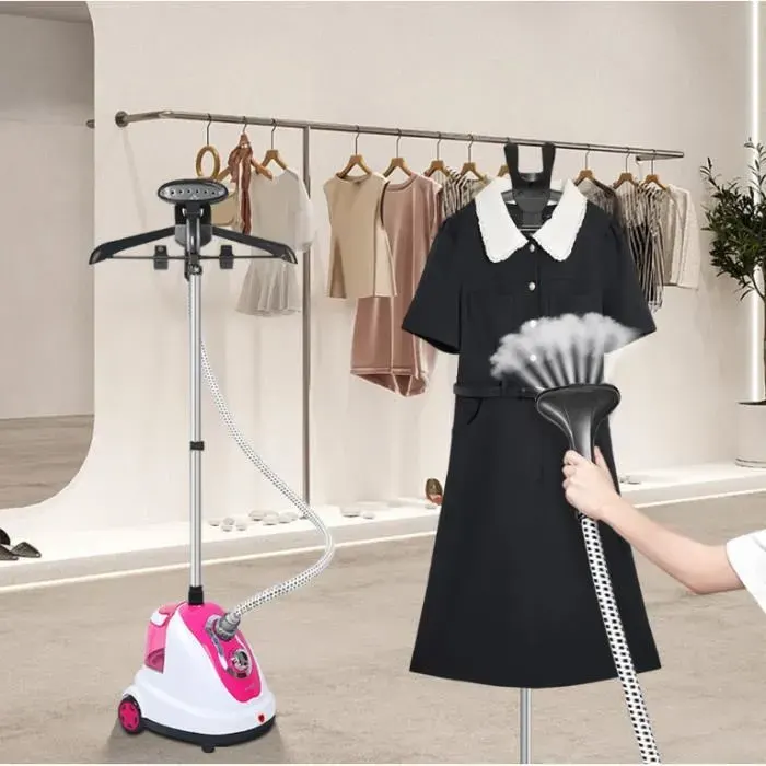 Défroisseur vapeur pour vêtements ménagers - Hauteur réglable 65-145 cm - Température de la vapeur : 98°C