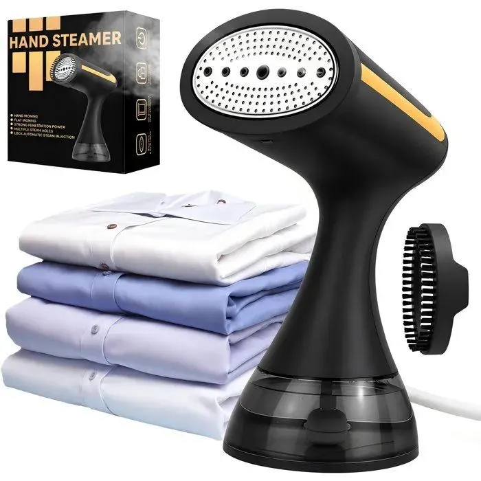 Defroisseur Vapeur Vertical - 1500W - 300ml Réchauffage Rapide en 20s Enlever les Plis des Vêtements — coloris Noir