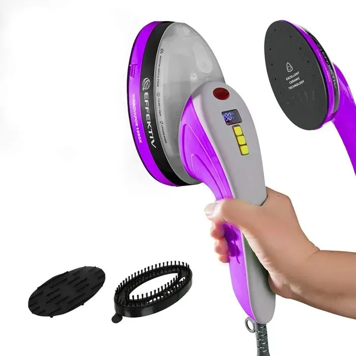 Défroisseur Vapeur Vertical 1800W 3 en 1 Vapeur Vertical Premium Semelle Céramique Brosse Vapeur Réservoir 250 ml Câble 3 m [A]