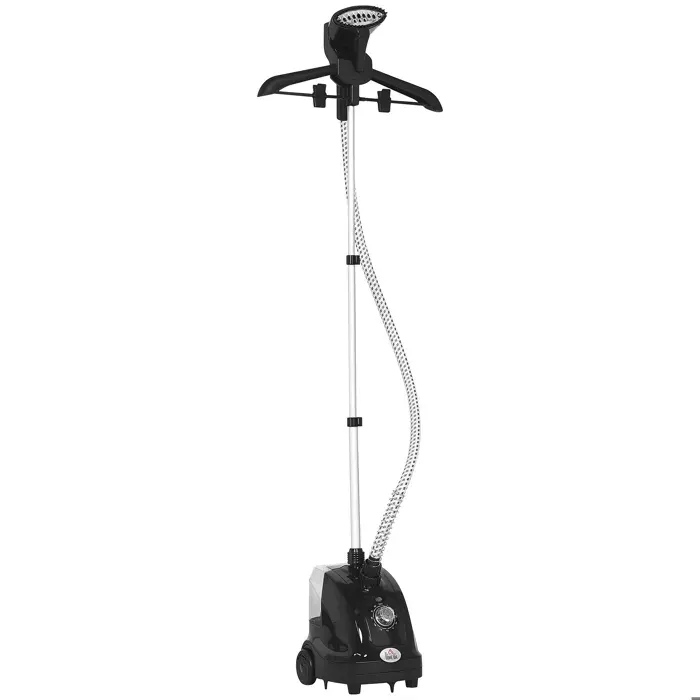 Défroisseur vapeur vertical - HOMCOM - 14 L 1950 W débit vapeur 30g/min tige telescopique - plastique - 26x215x29cm - noir