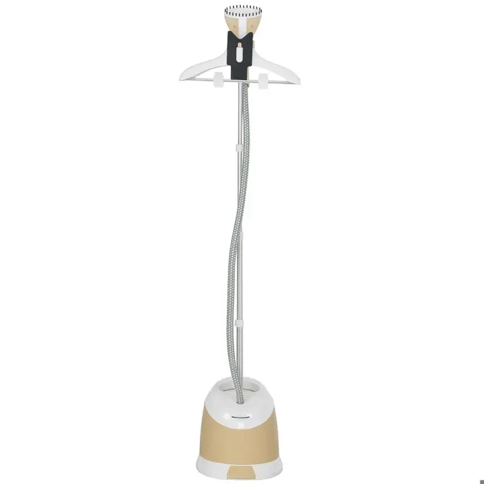 Défroisseur vapeur vertical - HOMCOM - 1800 W 36 g/min - autonomie 50 min - réservoir deau 18L - aluminium et PP - 32x32x32cm - or