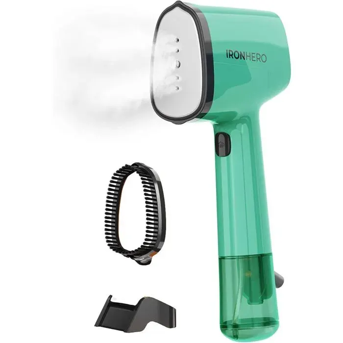 Défroisseur Vapeur Vertical IronHero V-1500 Essential Mint 1500 W Semelle Céramique Ultra-glissante Vapeur Continue 25 g/min
