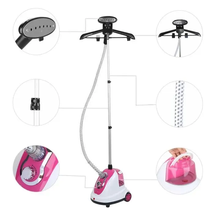 Défroisseur vapeur vertical - JEOBEST - Modèle 1700W - Température 98°C - Réservoir 17L - Débit 30g/min