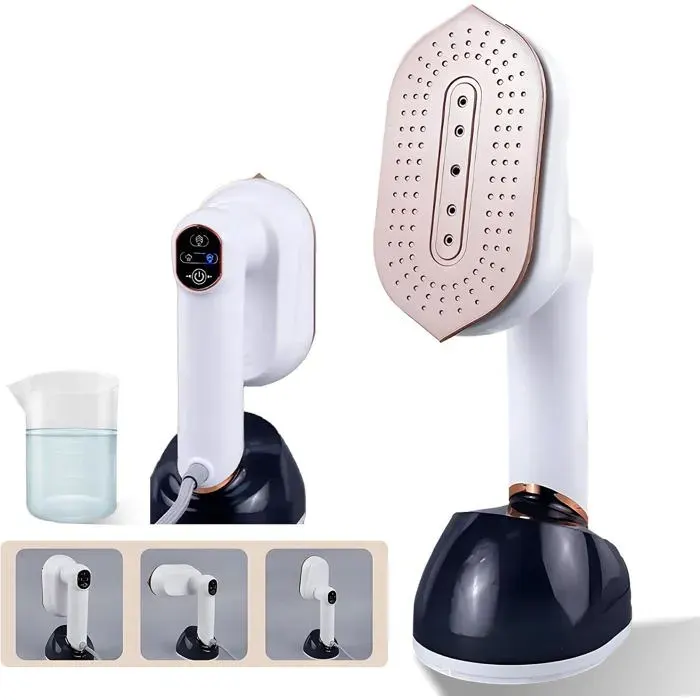 Défroisseur Vapeur Vertical Portable Vapeur Puissante Steamer 1200W Voyage Fer à Repasser de Pratique 2 en 1 Plaque de Vapeur