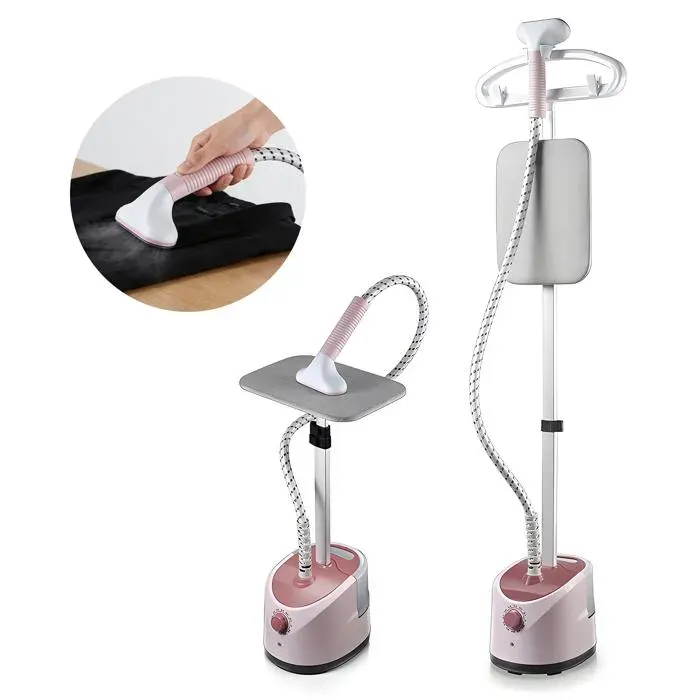 Défroisseur Vapeur Vertical Professionnel 2000W 10 Niveaux de Vapeur Réservoir d’eau de 2 L Chauffe Rapide Compatible Tous Tissus