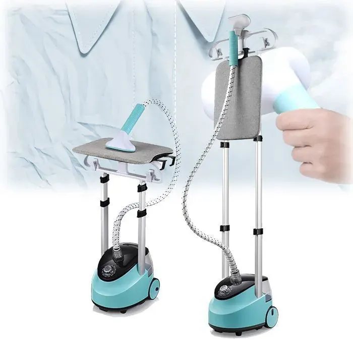 Défroisseur Vertical à Vapeur 2000 W 40 g/min 11 Fonctions Réservoir 15 L Préchauffage 30 Secondes 3 Réglages de Hauteur