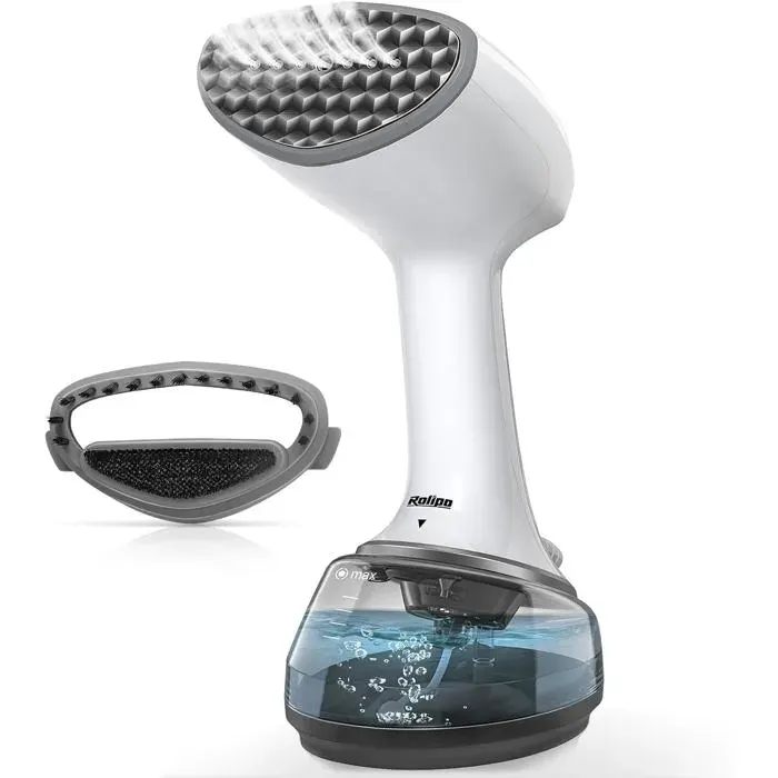 Défroisseur Vêtements 1700W 28g/min Réservoir 360ml Chauffe 25s Vapeur continue jusquà 20 min réservoir translucide