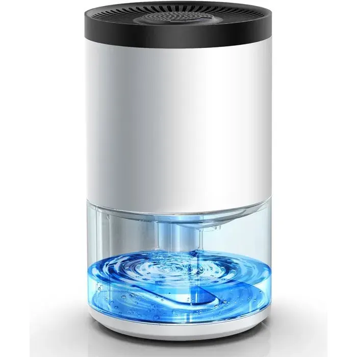 Déhumidificateur 1000Ml Déhumidificateurs Pour La Maison Auto Off & Lumière Led Colorée Petit Déshumidificateur De Salle De Bain