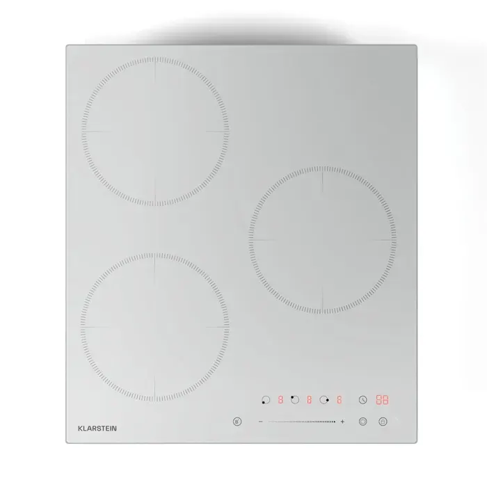 Delicatessa 45cm Plaque à Induction 3 Feux Blanc