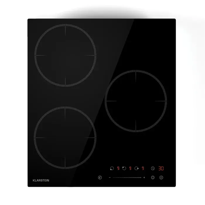 Delicatessa 45cm Plaque à Induction 3 Feux Noir