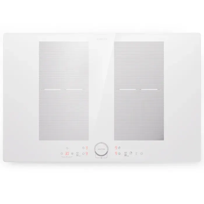 Delicatessa 77cm 2 Zones Flexibles Plaque à Induction 4 Feux Blanc