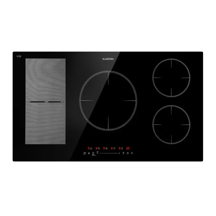 Delicatessa 90cm 5 Feux Plaque à Induction Noir