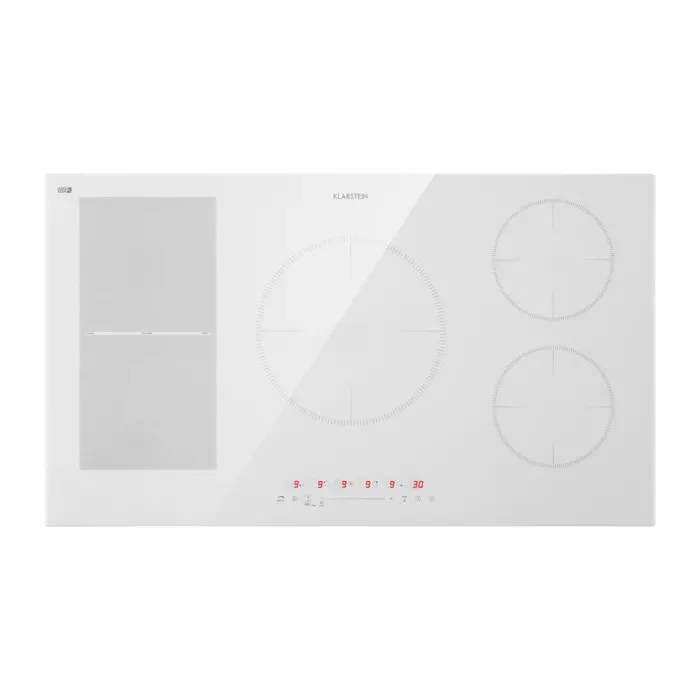 Delicatessa 90cm Plaque à Induction 5 Feux Blanc
