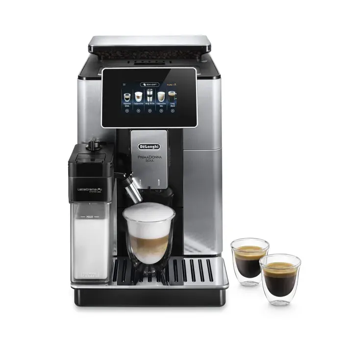 Delonghi Expresso avec broyeur Prima Donna Soul ECAM610.75.MB 1450 W Noir et Argent