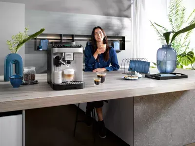 Delonghi - Expresso Broyeur Ecam310.80.Sb Magnifica Evo Next Argent — vue 9
