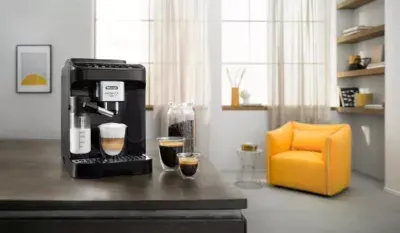 Delonghi - Expresso Broyeur Magnifica Evo My Latte Feb2961.B Noir — vue 3