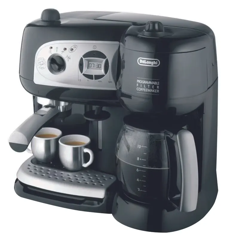Delonghi - Expresso Combiné Cafetière Bco 264.1 Noir — vue 3