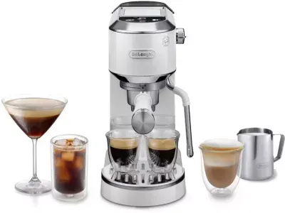 Delonghi - Machine À Expresso Ec890.Wi Dedica Duo Blanche
