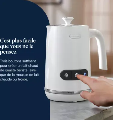 Delonghi - Mousseur À Lait Lattemix Métal Emf3.W — vue 3