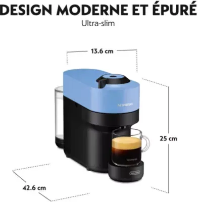 Delonghi Nespresso - Nespresso Vertuo Pop Bleu Env90.A — vue 8