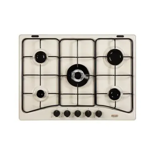 DeLonghi SF 57 AVT Intégré Cuisinière à gaz Noir Sable Au milieu Rotatif En haut devant