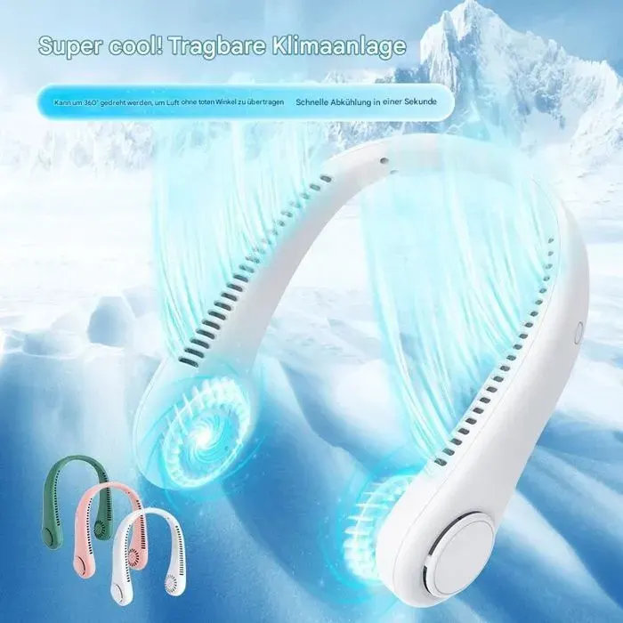 Description généraleCe mini ventilateur de cou portable USB est conçu pour offrir un confort optimal lors de vos déplacement